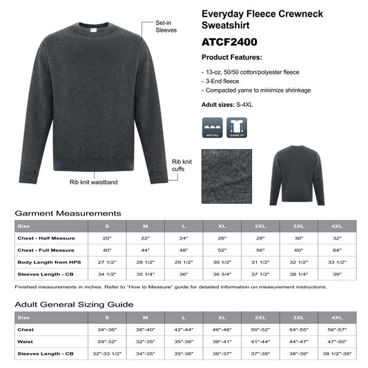 Design Your Own - Unisex Sweatshirt, ATCF2400