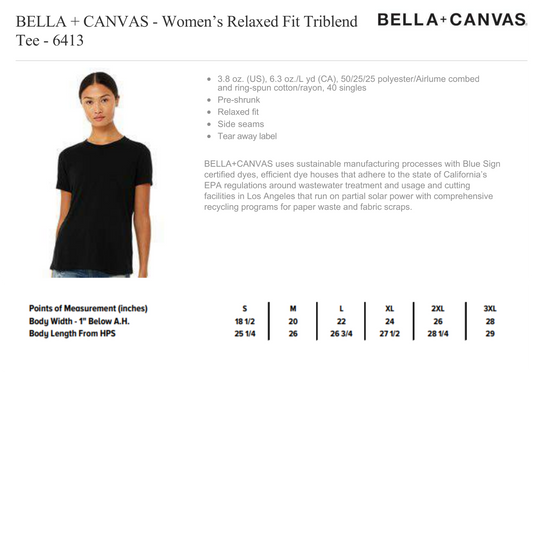 Design Your Own - Ladies T-Shirt, Bella Canvas 6413
