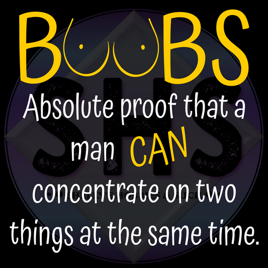 Boobs Absolute Proof That A man Can concentrate On Two Things At The Same Time, Yellow PNG files