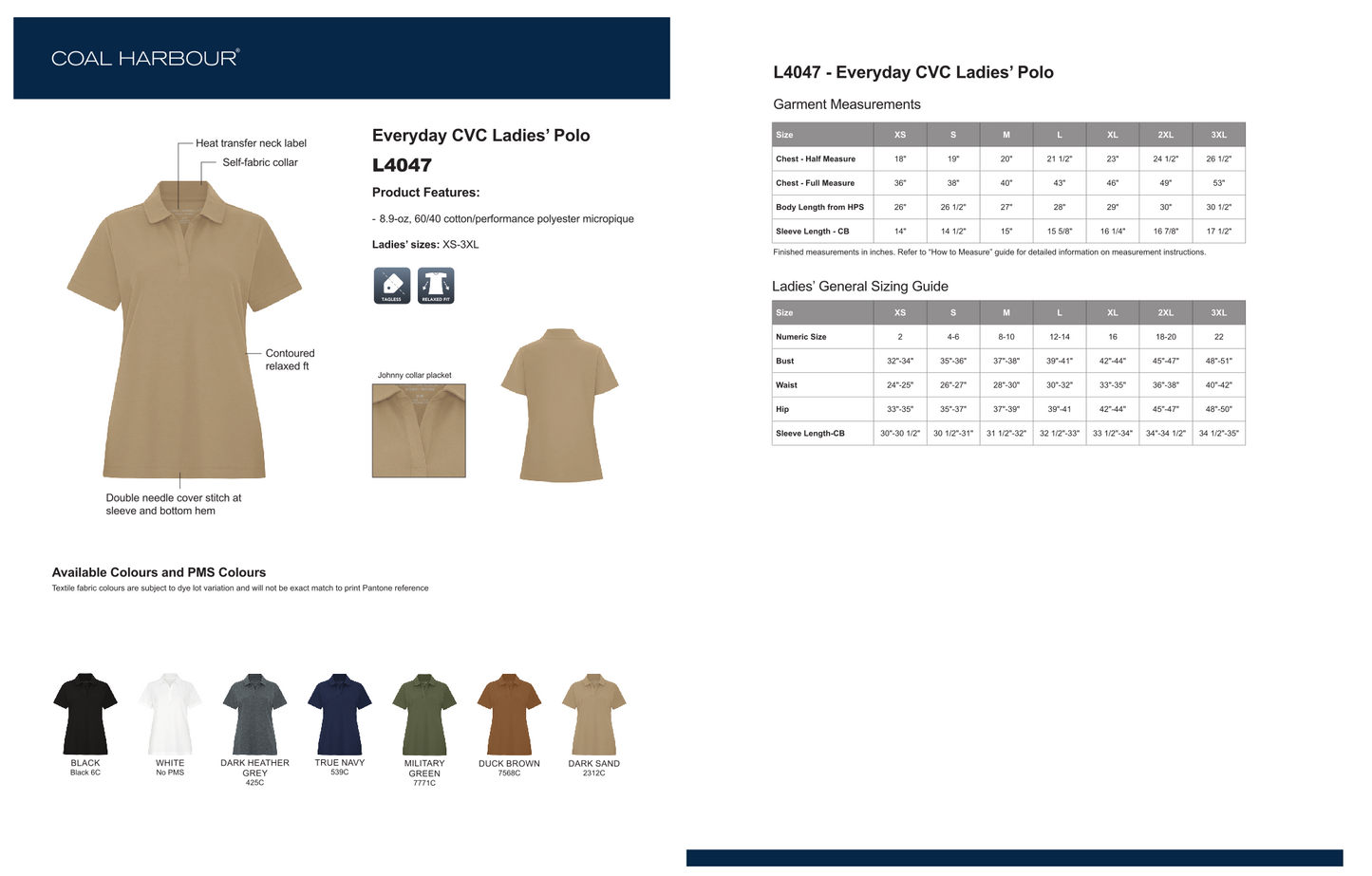 Design Your Own - Coal Harbour CVC Polo