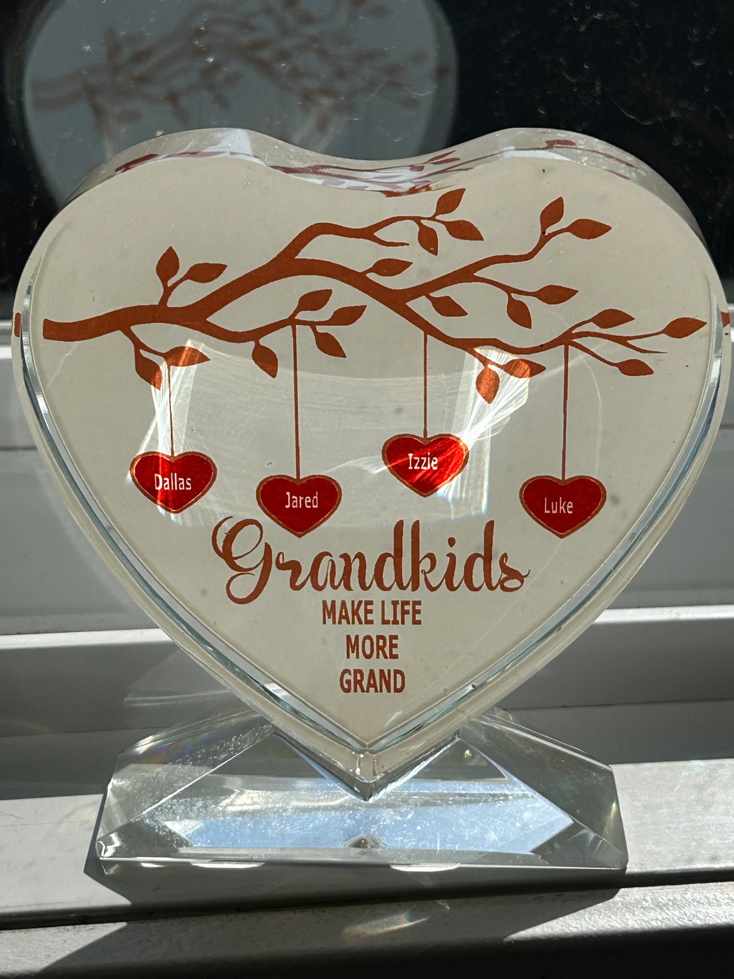 Design Your Own -  Crystal Heart Photo Block