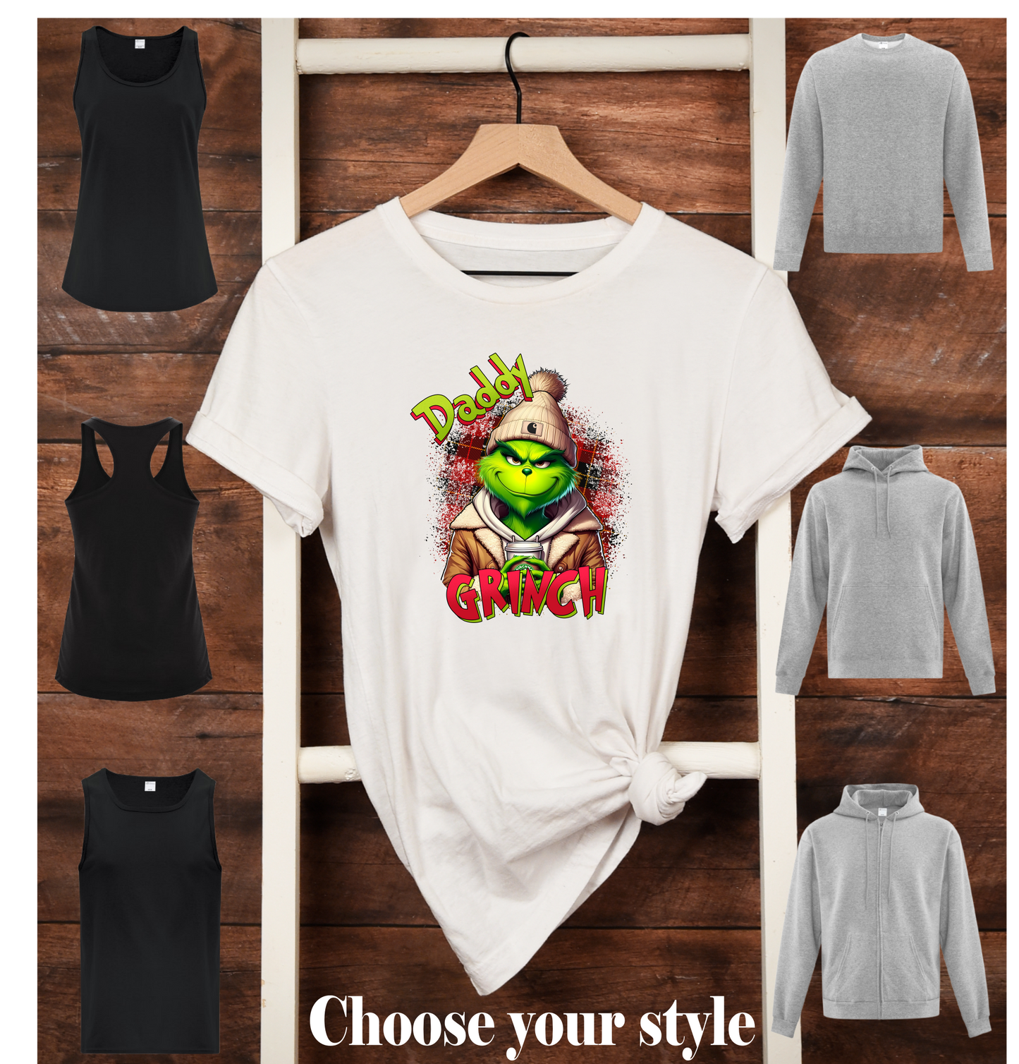Daddy Grinch - Adult T-Shirts, Tank Tops, Sweatshirts & Hoodies