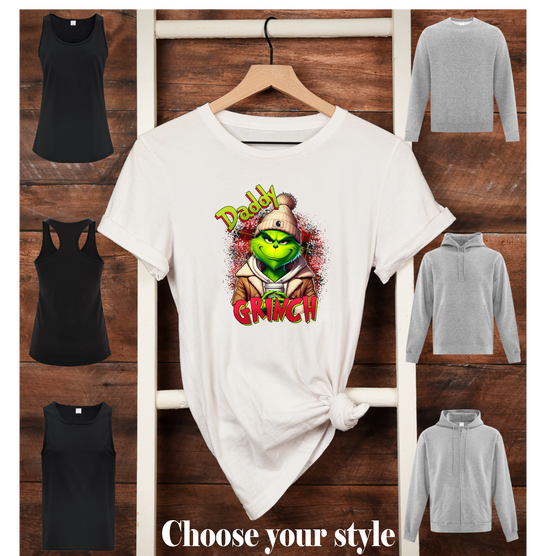 Daddy Grinch - Adult T-Shirts, Tank Tops, Sweatshirts & Hoodies