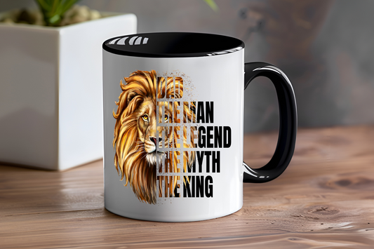 Dad The Man The Legend The Myth The King - Ceramic and Glass Mugs