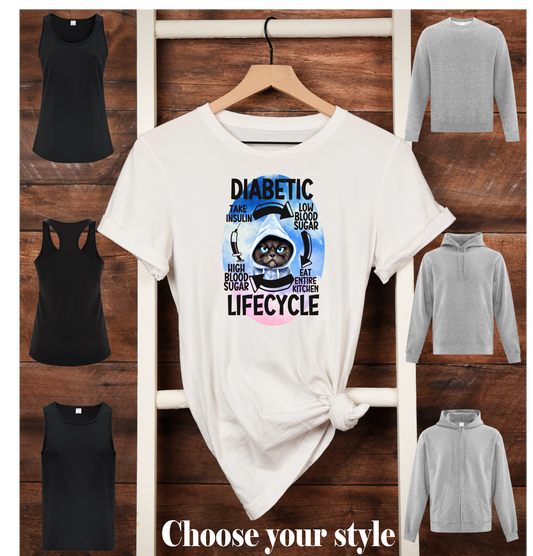 Diabetic Lifecycle - Adult T-Shirts, Tank Tops, Sweatshirts & Hoodies
