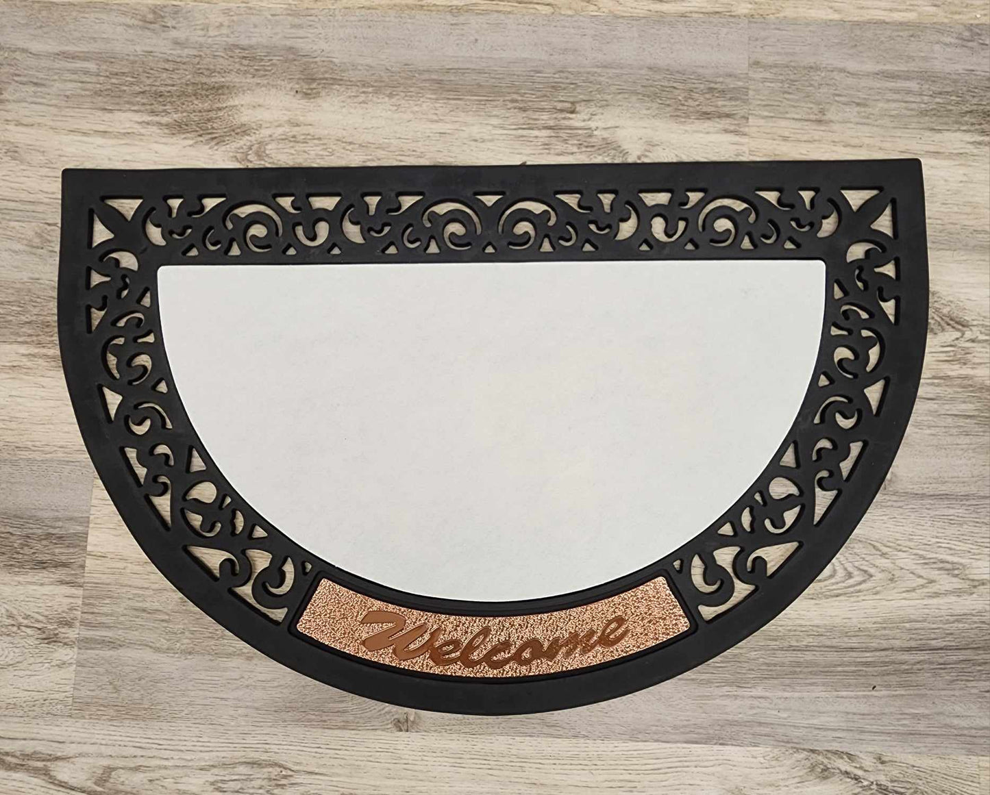 Grandkids Welcome Parents Tolerated, Heart with Flowers - Door Mat with Insert or Insert Only, heavy rubber 2 sizes to choose from