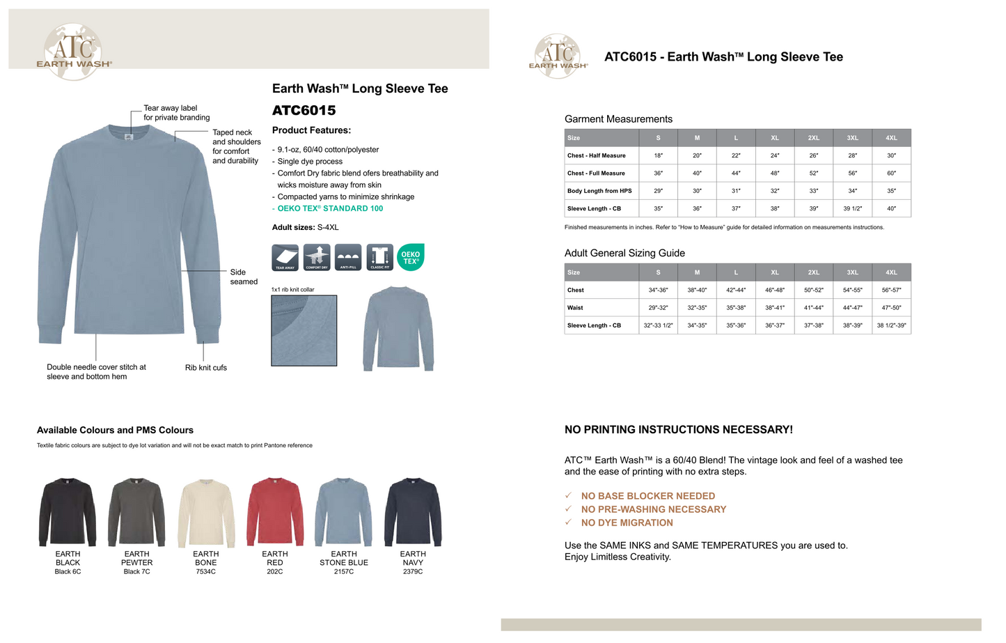 Design Your Own - Earth Wash 60/40 Tee