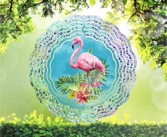 Flamingo, Tropical - Wind Spinner, 6 styles & 2 sizes to choose from