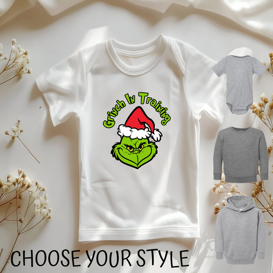 Grinch In Training - Infant & Toddler Styles & Sizes