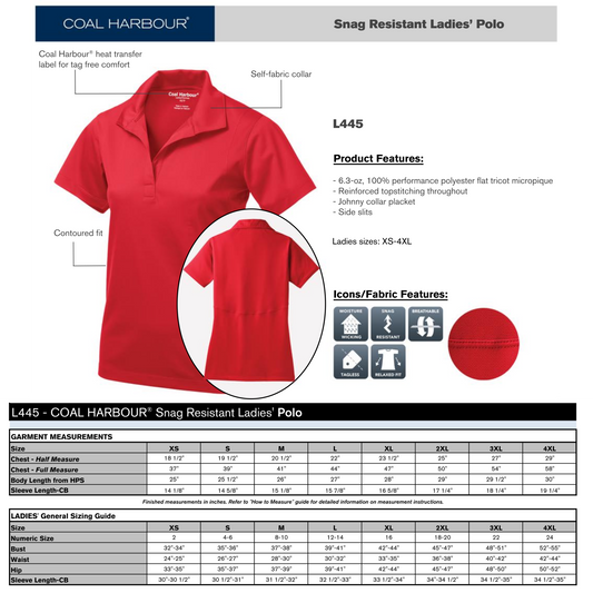 Design Your Own - Ladies Polo, L445