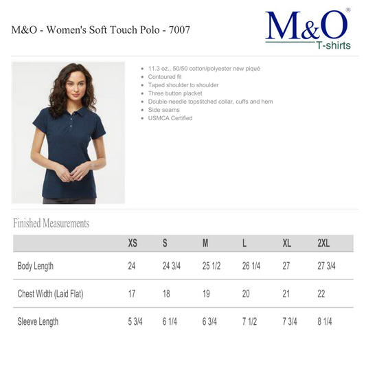 Design Your Own - Ladies Polo, M&O7007