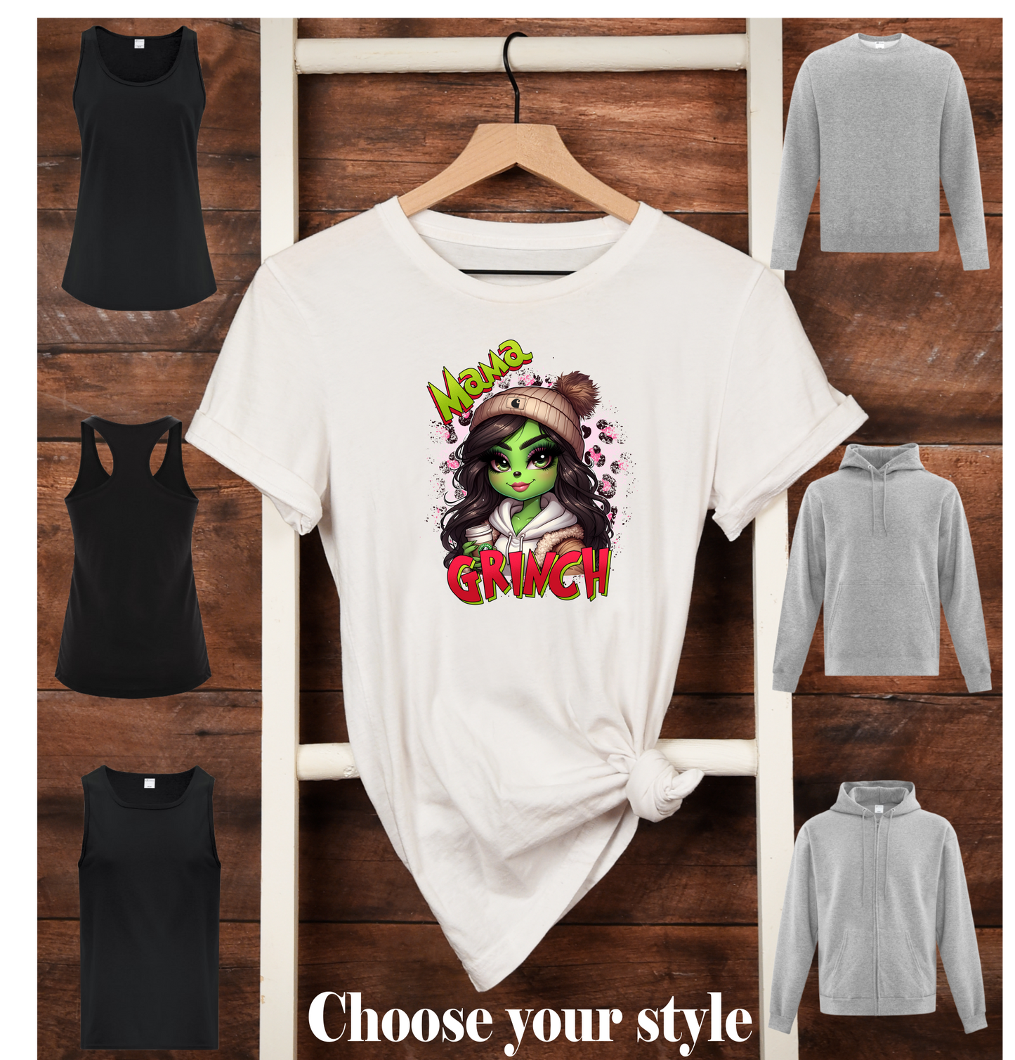 Mama Grinch, Toque - Adult T-Shirts, Tank Tops, Sweatshirts & Hoodies