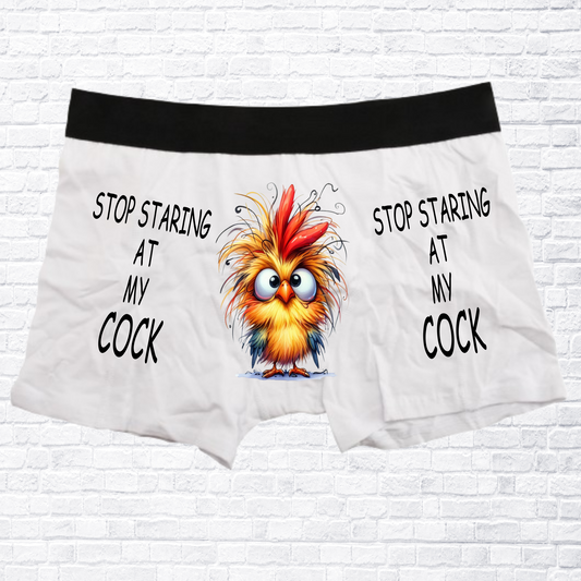 Stop Staring At My Cock - Men's Boxers