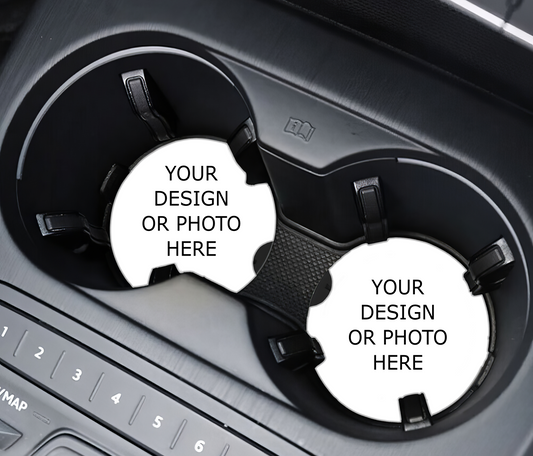 Design Your Own - Set of 2 Vehicle, Car, SUV, Truck cup holder coasters