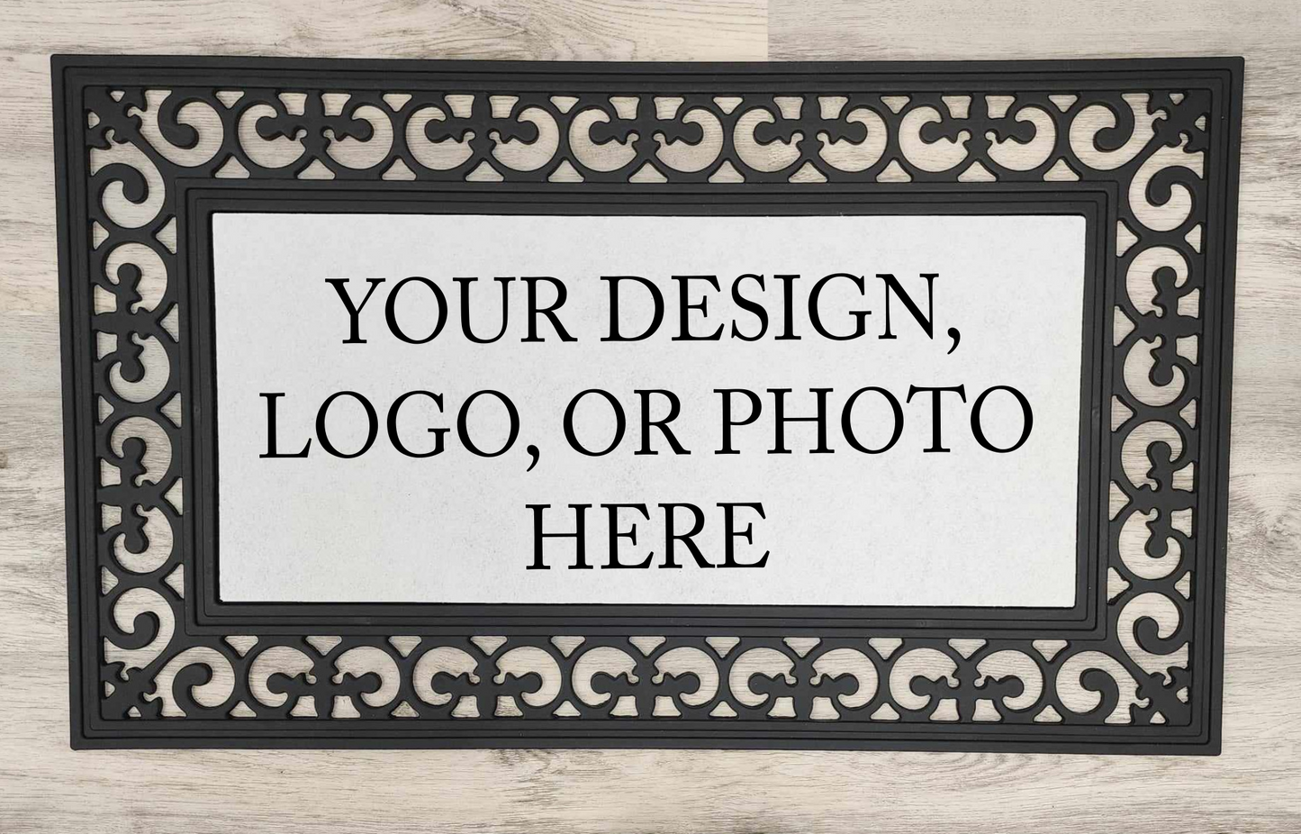 Design Your Own - Door Mat with Insert or Insert Only, rectangle heavy rubber