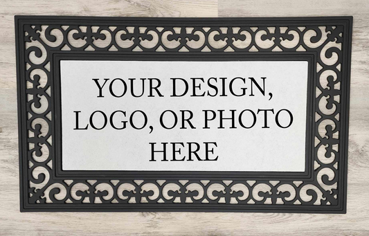 Design Your Own - Door Mat with Insert or Insert Only, rectangle heavy rubber