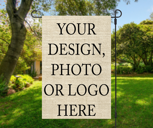 Design Your Own - Garden Flag, 2 styles with or without stand
