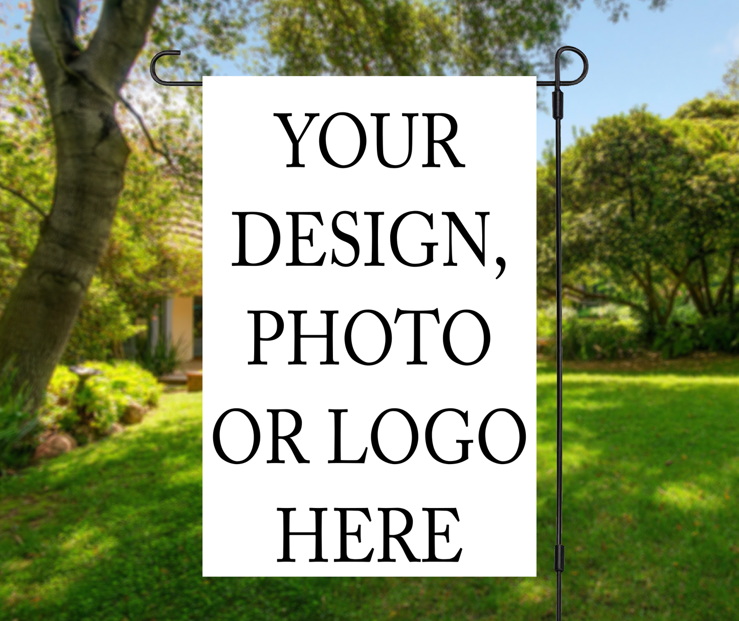Design Your Own - Garden Flag, 2 styles with or without stand