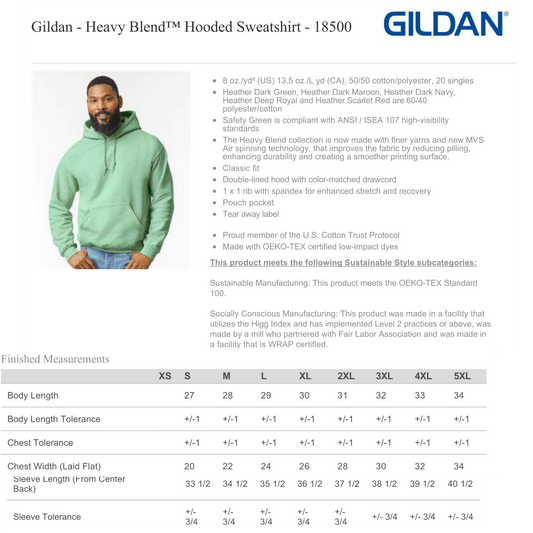 Design Your Own - Unisex  Hoodie, Gildan 18500
