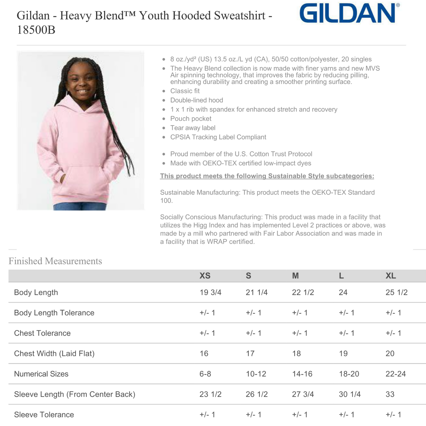 Design Your Own - Youth Hoodie, Gildan 18500B