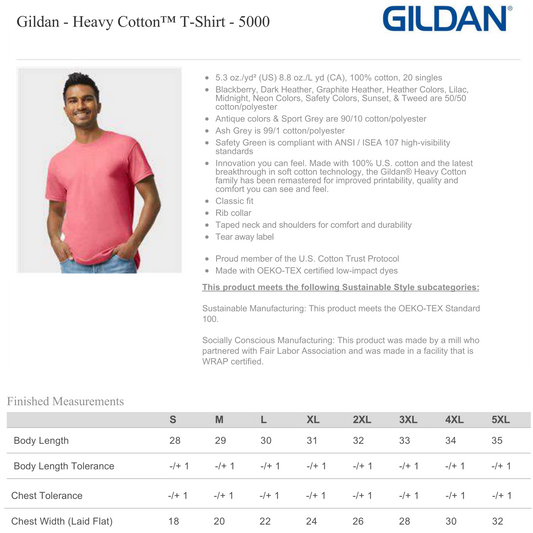 Design Your Own - Unisex T-shirt, Gildan 5000