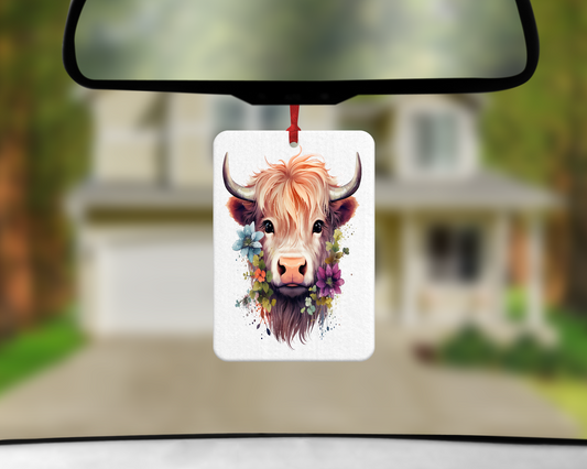 Highland Cow, 9 designs to choose from - Air Freshener