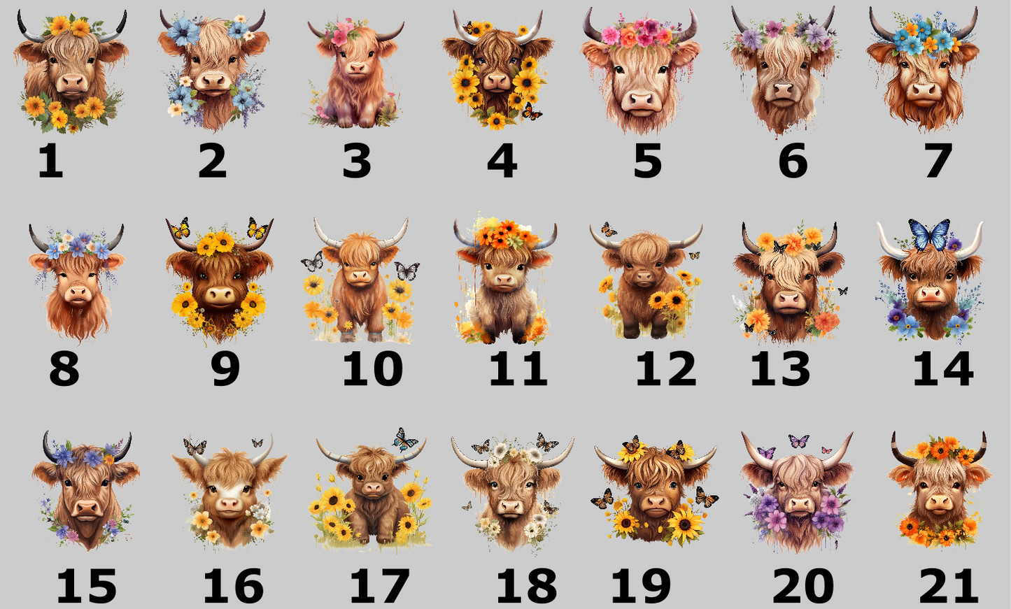 Highland Cow, 21 designs to choose from- Lens Cleaning Cloth