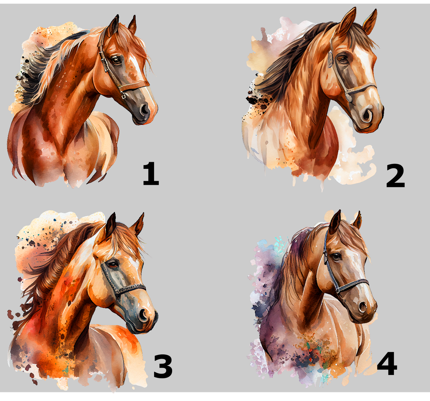 Horse, 4 designs to choose from - Lens Cleaning Cloth