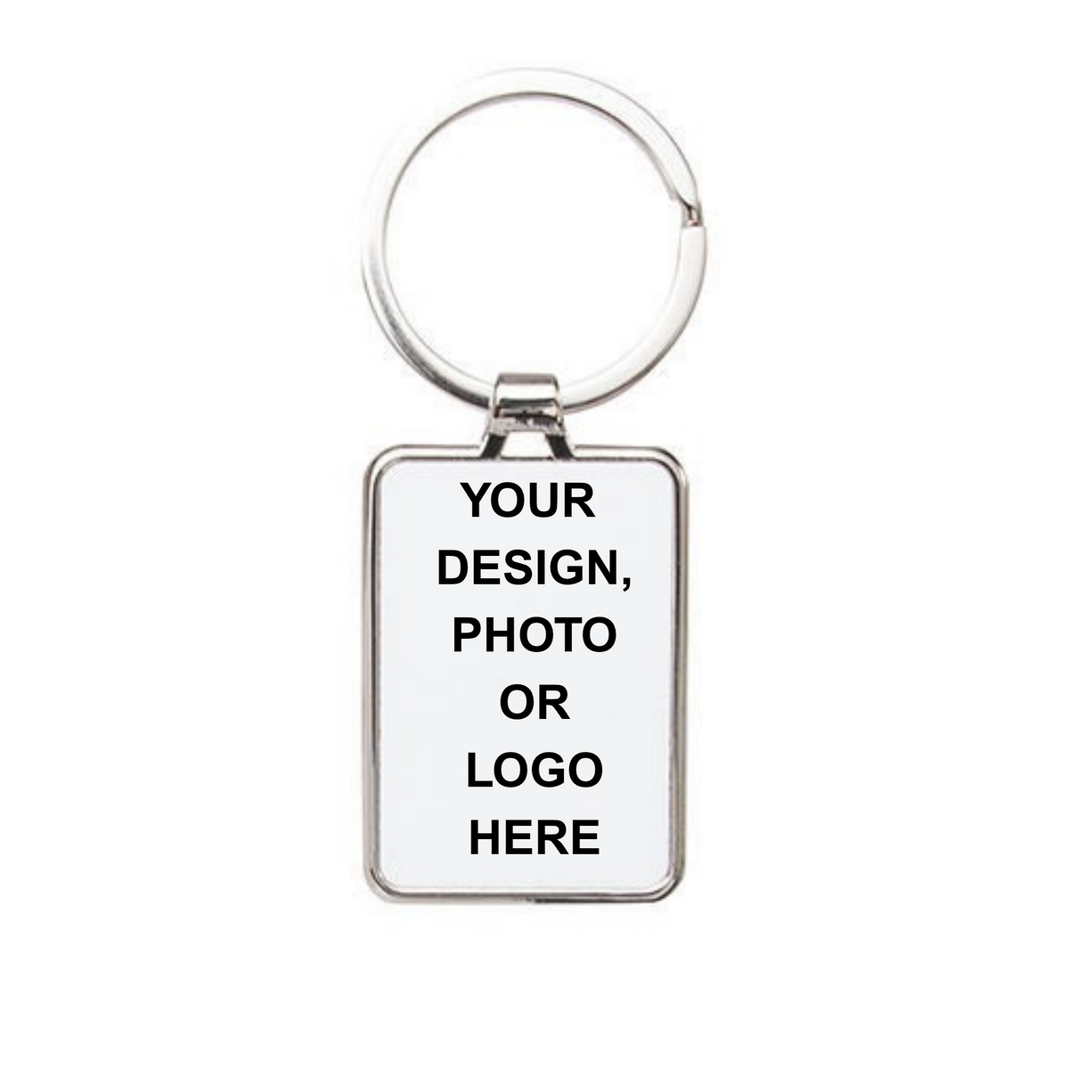Design Your Own - Keychain, metal rectangle