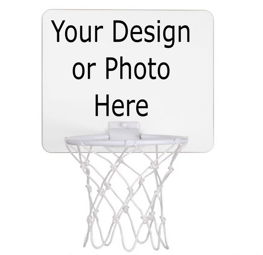 Design Your Own - Mini Basketball Net with Photo or Design