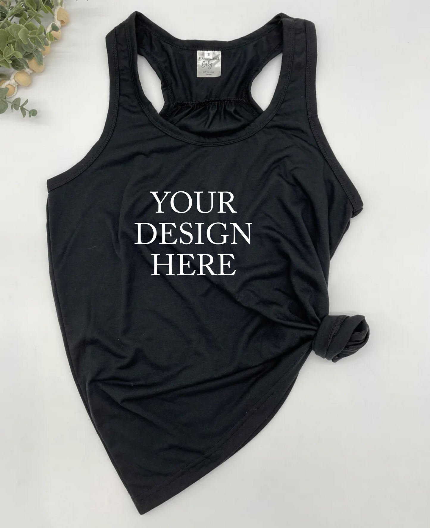 Design Your Own - Ladies Scrunch Back Tank Top