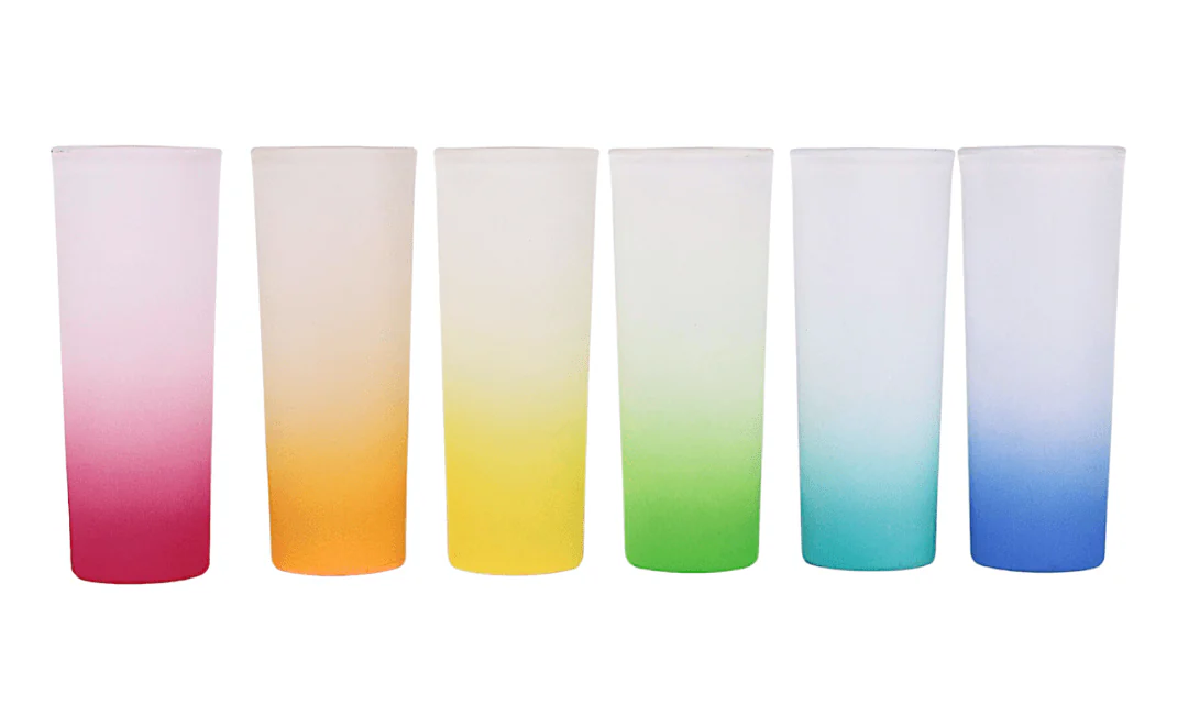 Swear Bears Ombre Shot Glasses - Set of 6