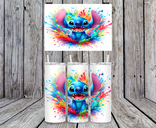 Stitch, Florals - 15, 20 or 30oz skinny tumblers, 4 in 1 can cooler/tumbler and 4 in 1 can cooler/tumbler or 20oz blue tooth speaker tumblers