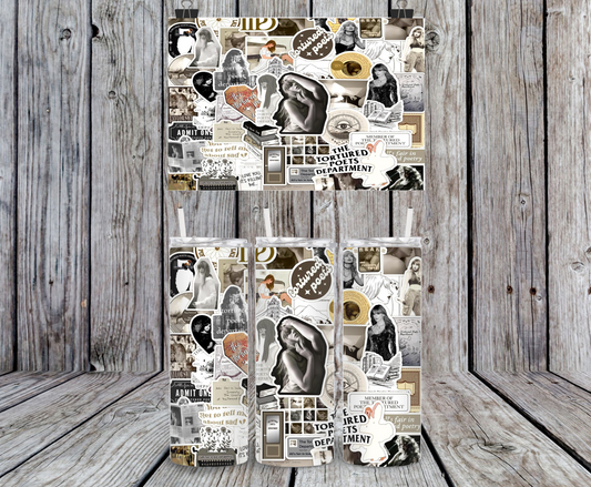 Taylor Swift Collage #1 - 15, 20 or 30oz skinny tumblers, 4 in 1 can cooler/tumbler and 4 in 1 can cooler/tumbler or 20oz blue tooth speaker tumblers