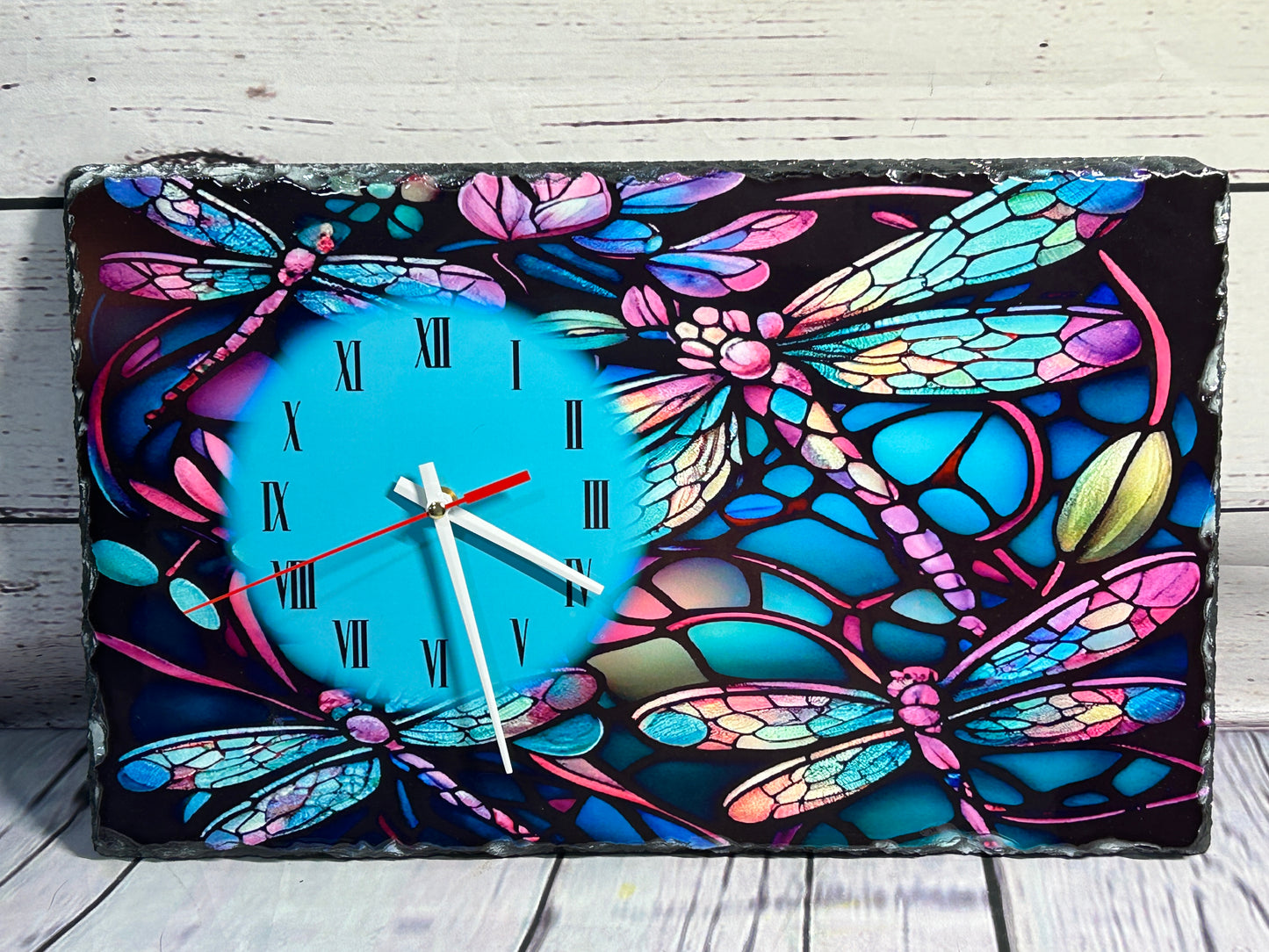Design Your Own - Clock, Rectangle Slate
