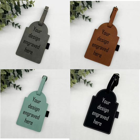 Design Your Own - Golf Tee Tag with tees, Leather & Engraved