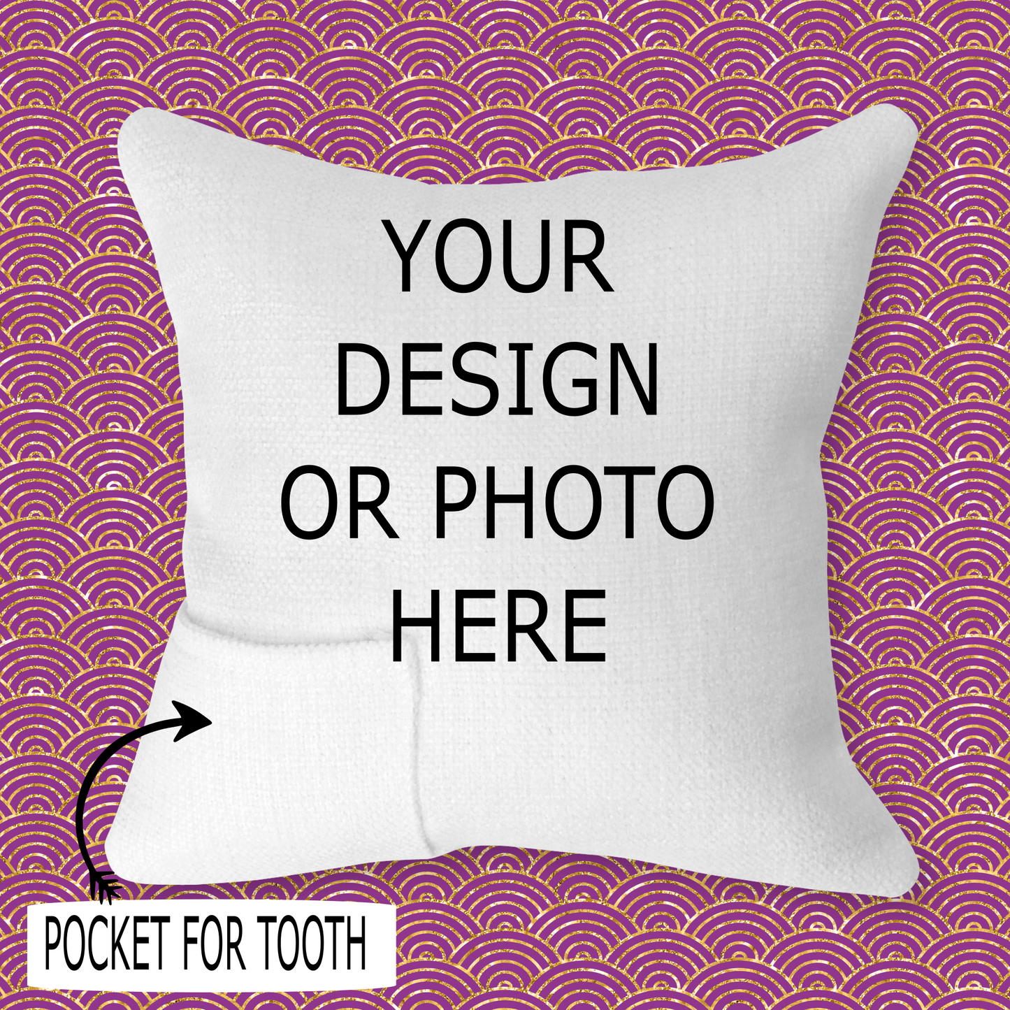 Design Your Own - Tooth Fairy Cushion, 2 styles to choose from