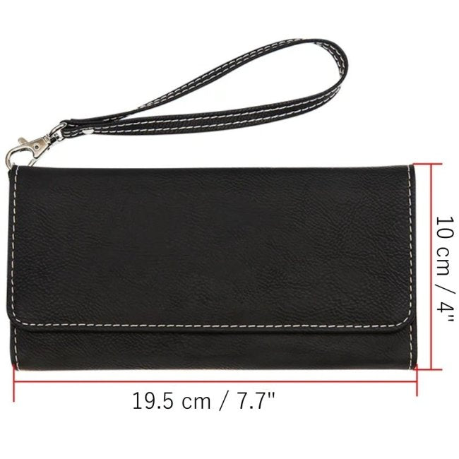 Design Your Own - Ladies Leather Wallet Engraved