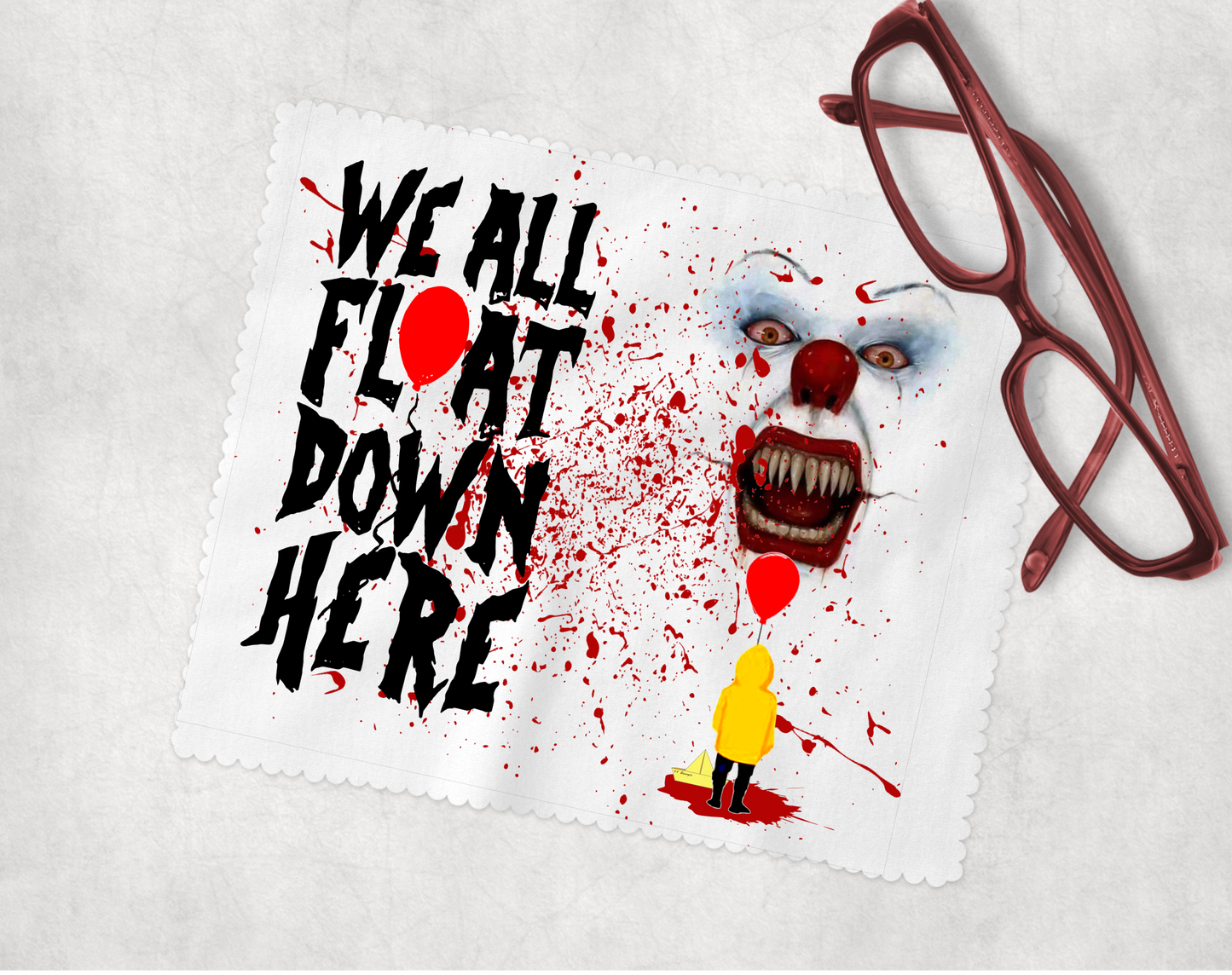 We All Float Down Here, Pennywise - Lens Cleaning Cloth