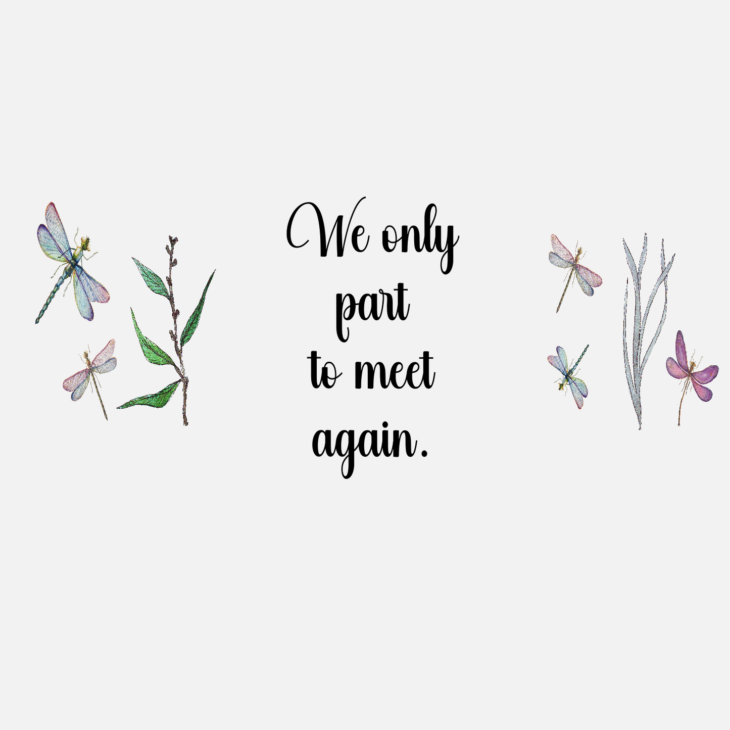 We Only Part To Meet Again - Solar Mason Jar Light with Multicolour Fairy Lights